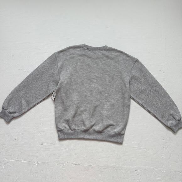 Wound Up Pizza Graphic Sweatshirt Gray Pullover, Size Medium - Picture 6 of 6